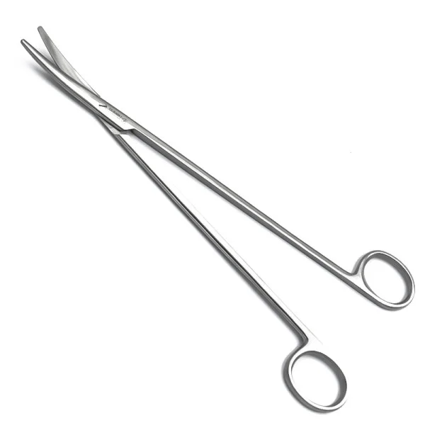 DHS-02-233-25. Ножиці за Метценбаумом, вертикально-зігнуті, тупокінцеві, 250 мм. DURABLE